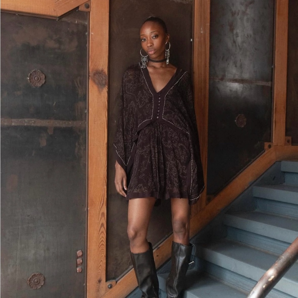 Zara Dark Purple Mini Dress